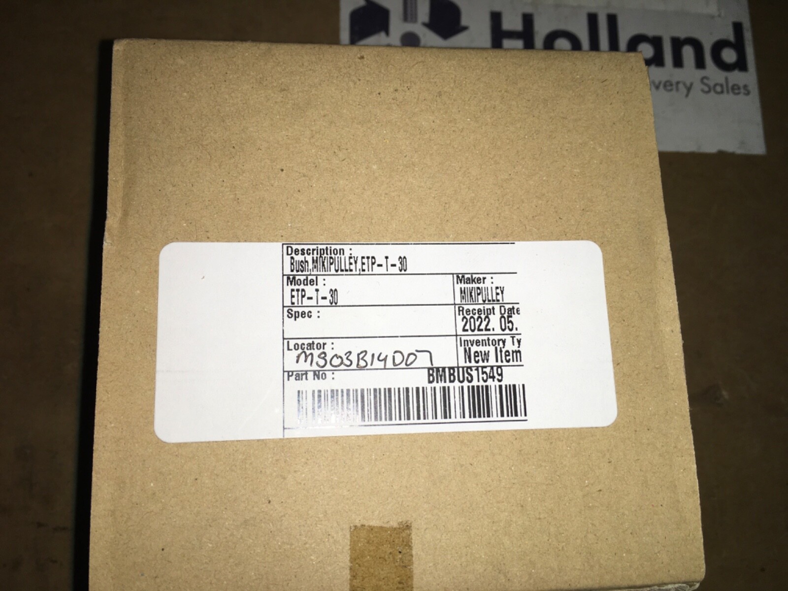 Bush MIKI Pulley, ETP-T-30, NOS, LG-451