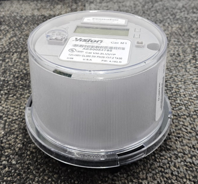 Vision Metering VM-2LUU1P Modem Meter Form 2S, 120—480 Volt, 3 Wire Class 200