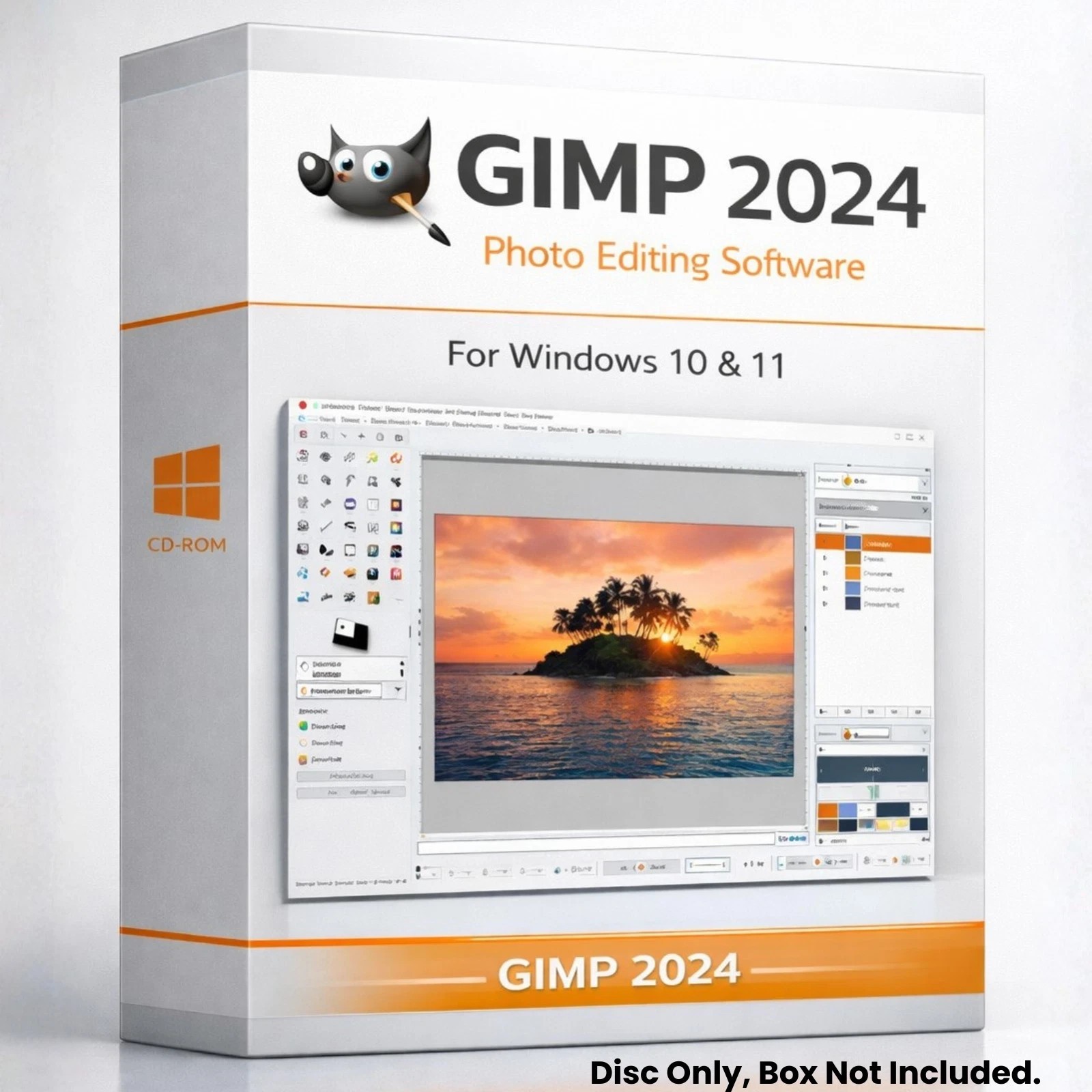 GIMP 2024 Photo Editing Software - Graphic Design, Image Enhancement & More CD