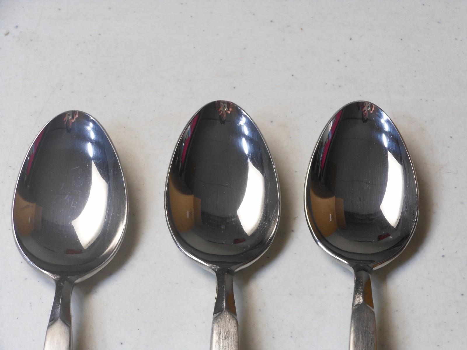 Three Oneida Dalton Stainless Spoons 8"