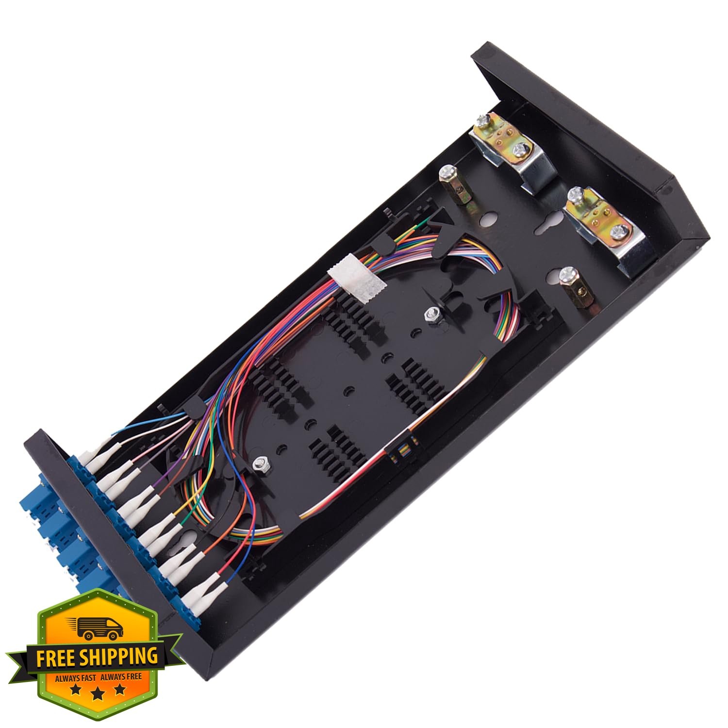 Fiber Enclosure Kit 12 Port LC SM OS1 Box Wall Mount