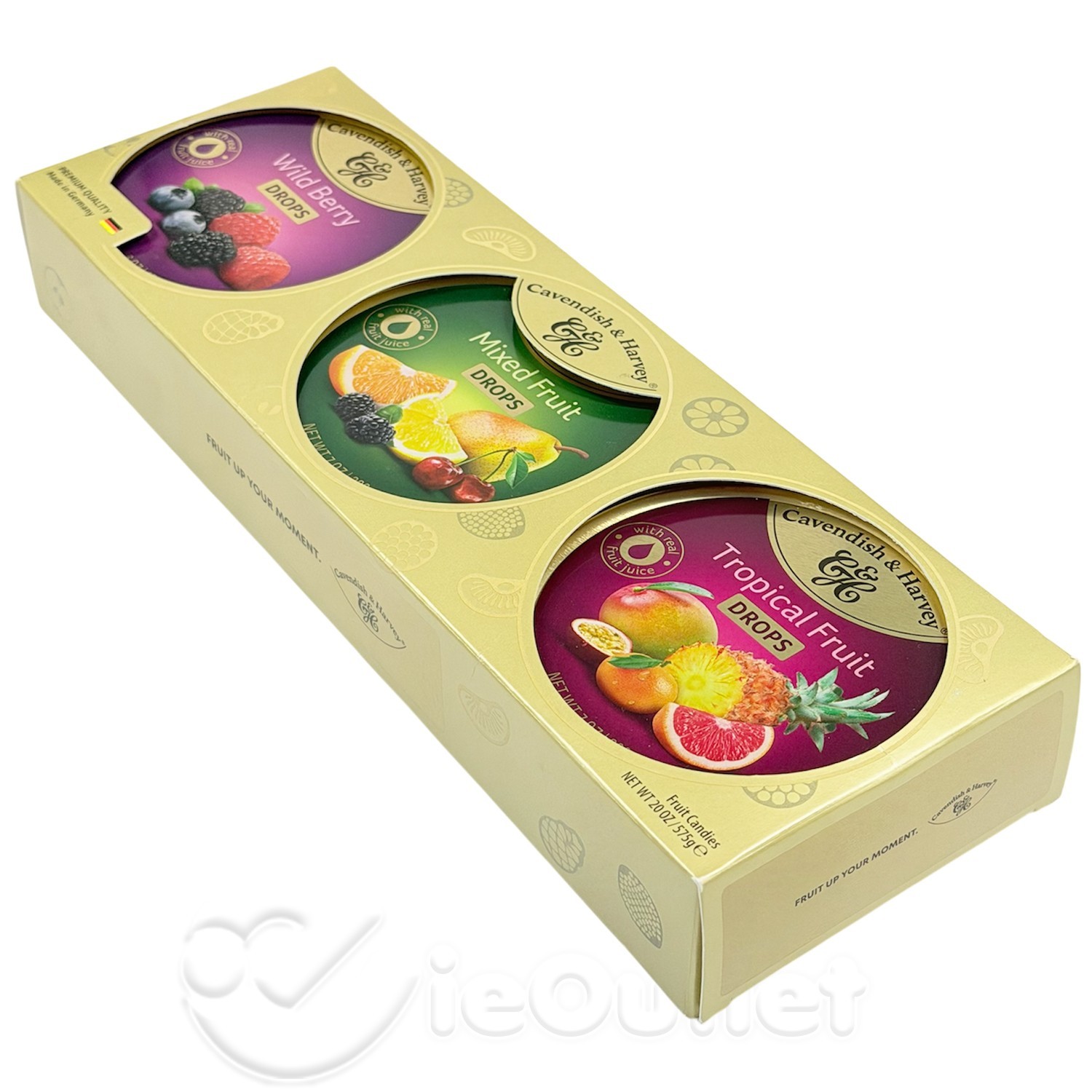 (6-PACK) Cavendish & Harvey Wild Berry, Mixed & Tropical Fruit Drops Hard Candy