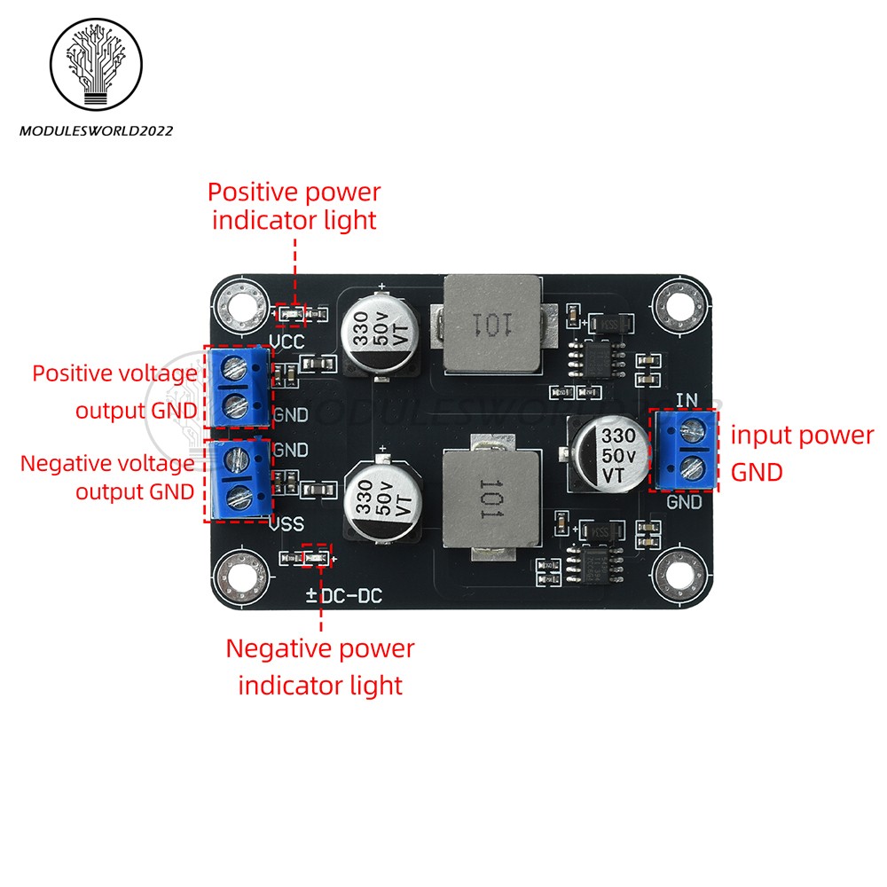 TPS5430 Module Switing Power Supply 6-30V to ± 5 DC-DC Step-down Low Ripple