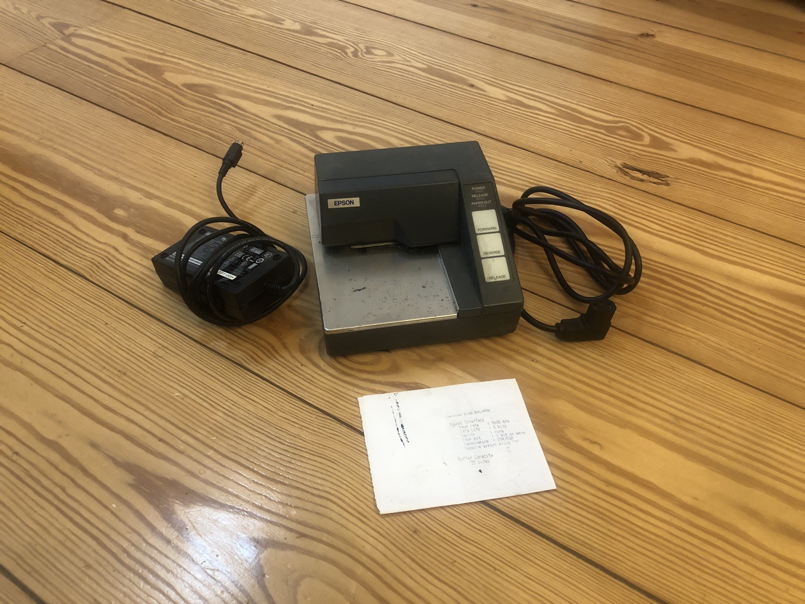 Epson TM-U295 Ticket Printer with RS-232 & Power Supply READ