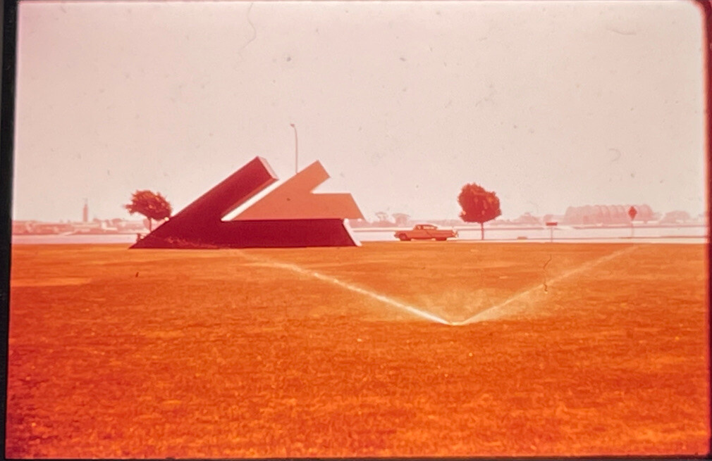 Ron Bladen “Untitled” Modern Sculpture 35mm Art Slide