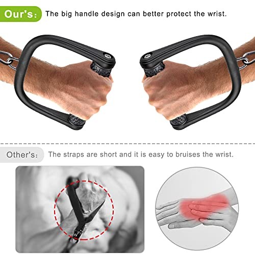 D Handle Cable Attachment, Cable Attachments for Gym, Non Triangular Pattern