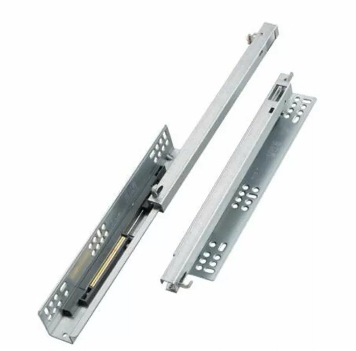 Drawer Bottom Mount Concealed two-section Soft Closing Kitchen Cabinet Slides