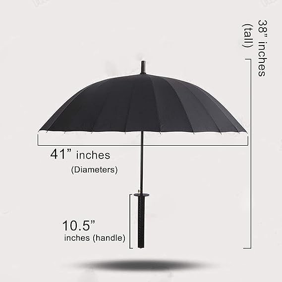 Timiwis Samurai Umbrella Creative Semi-Automatic Katana,Gifts For Cosplay Dec...