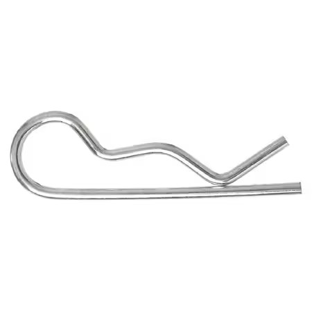 Cotter Pin, Bridge, 1/8 In Pin Dia, 2-7/8 In Shank Lg, Steel, Zinc Plated