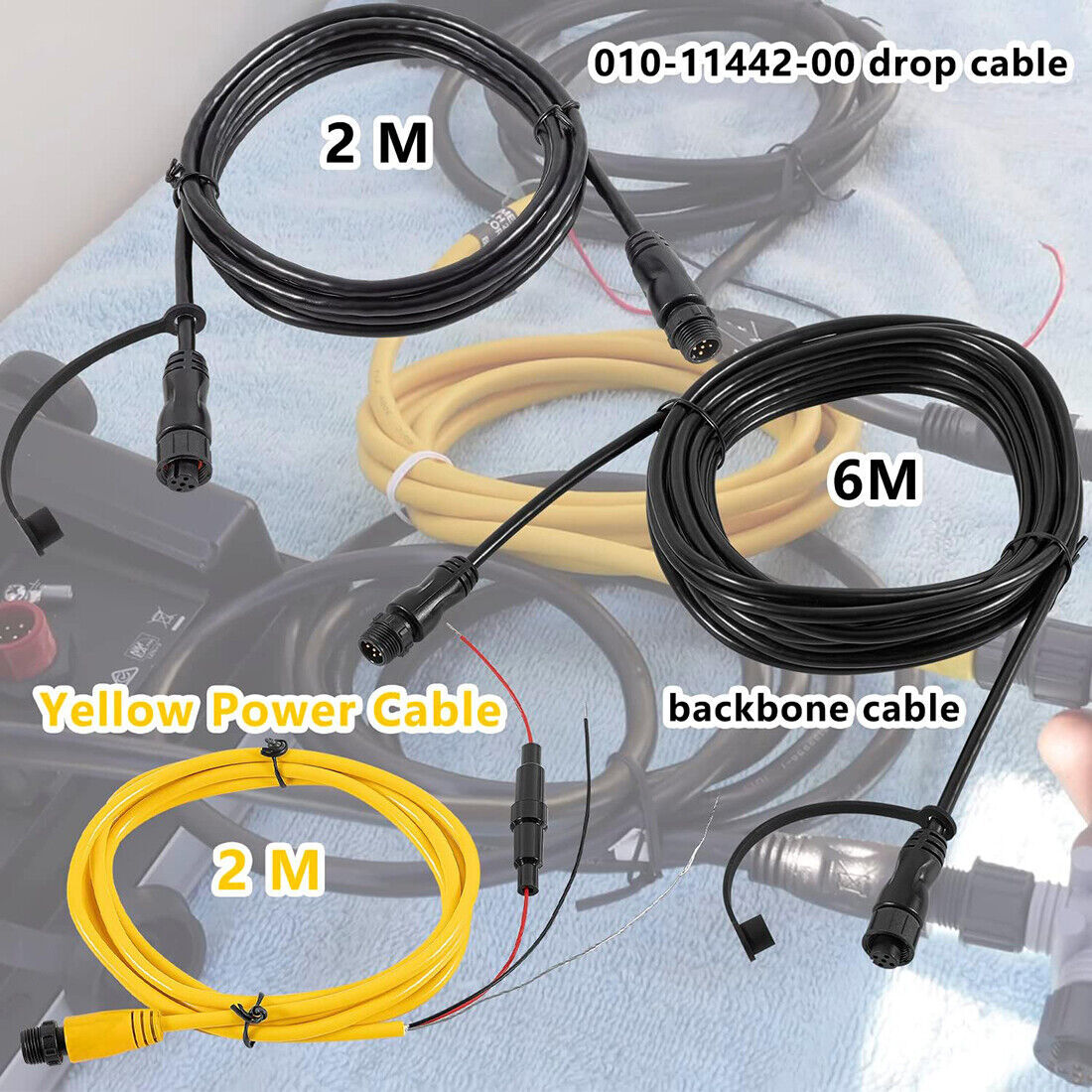 Garmin NMEA 2000 Starter Kit N2K Network Cable Drop/Power/Backbone/Connectors