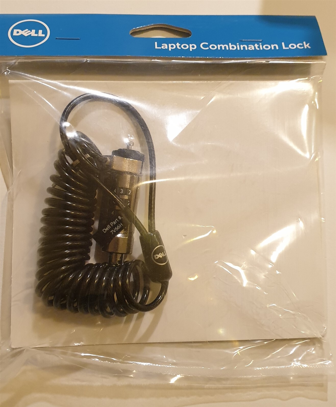 Genuine Original Dell Security Combination Lock 7V66H for Dell Notebooks New