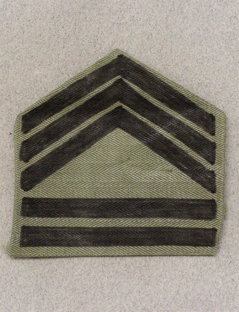 USMC Marine Chevron 772: Master Technical Sergeant - WWII woven for dungarees