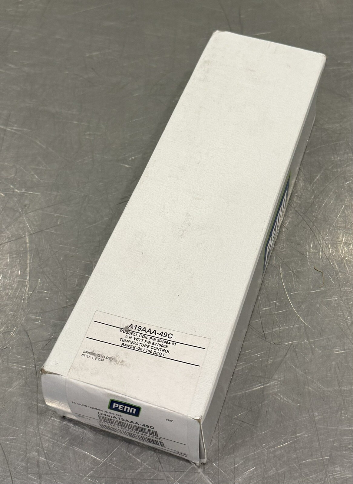 Penn A19AAA-49C Utility Thermostat Temperature Control NEW IN BOX! FREE SHIPPING