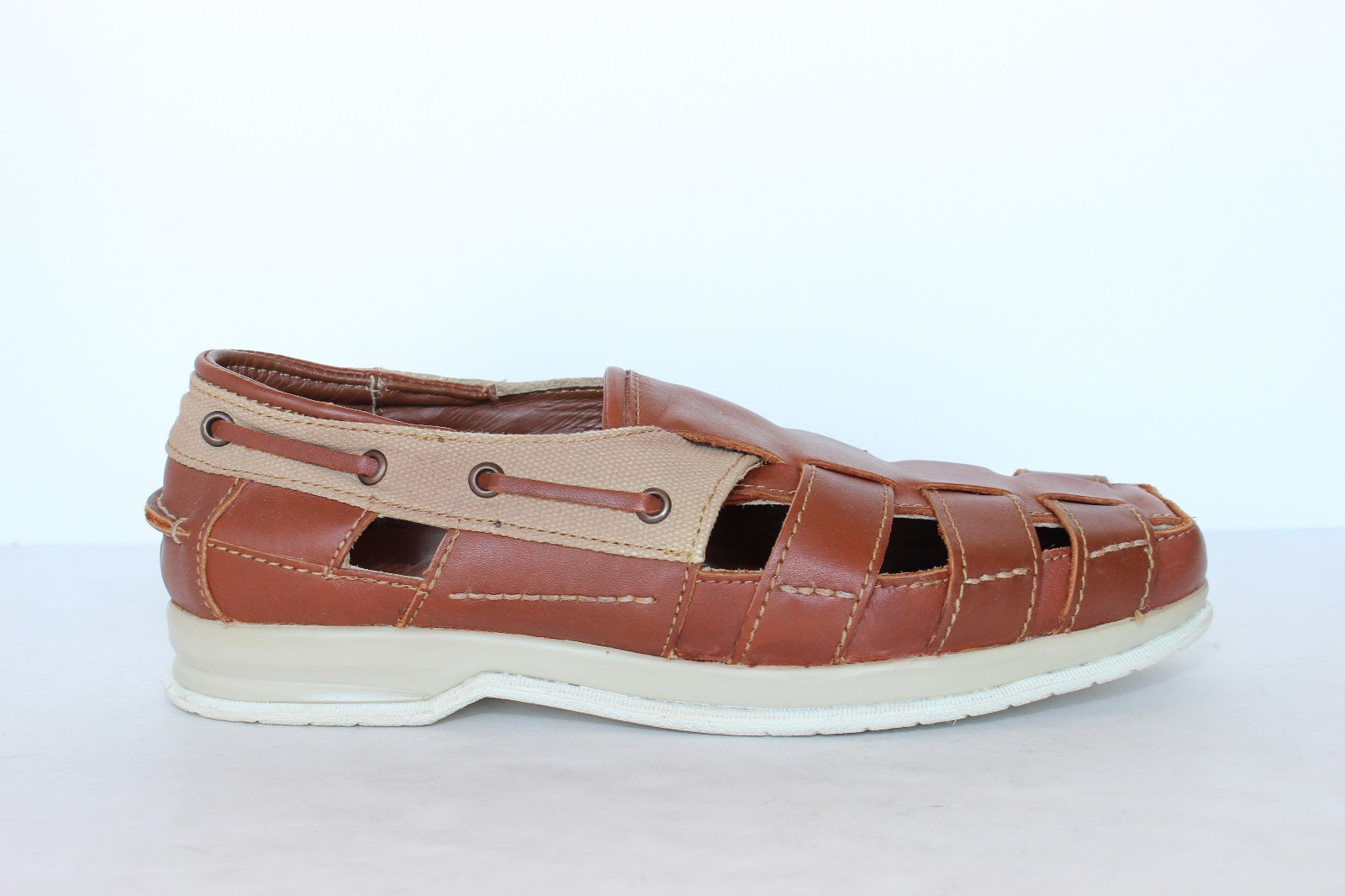 Hitchcock Mens Fisherman Sandals 2612 Tan - New - Size 7 - 14 3E Wide