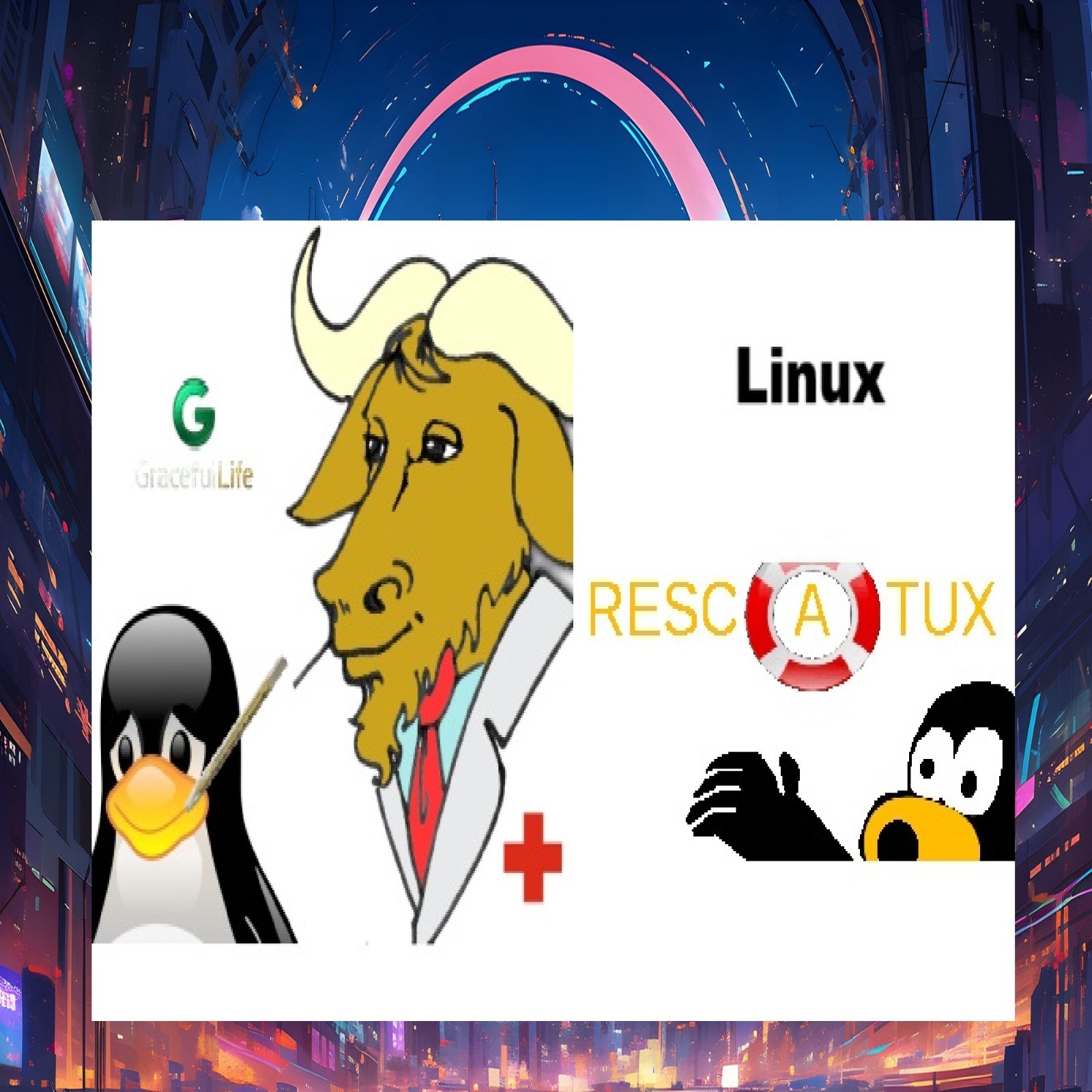 RESCATUX Linux OS 64-Bit  Live Boot Software ~ Rescue, password, repair tools