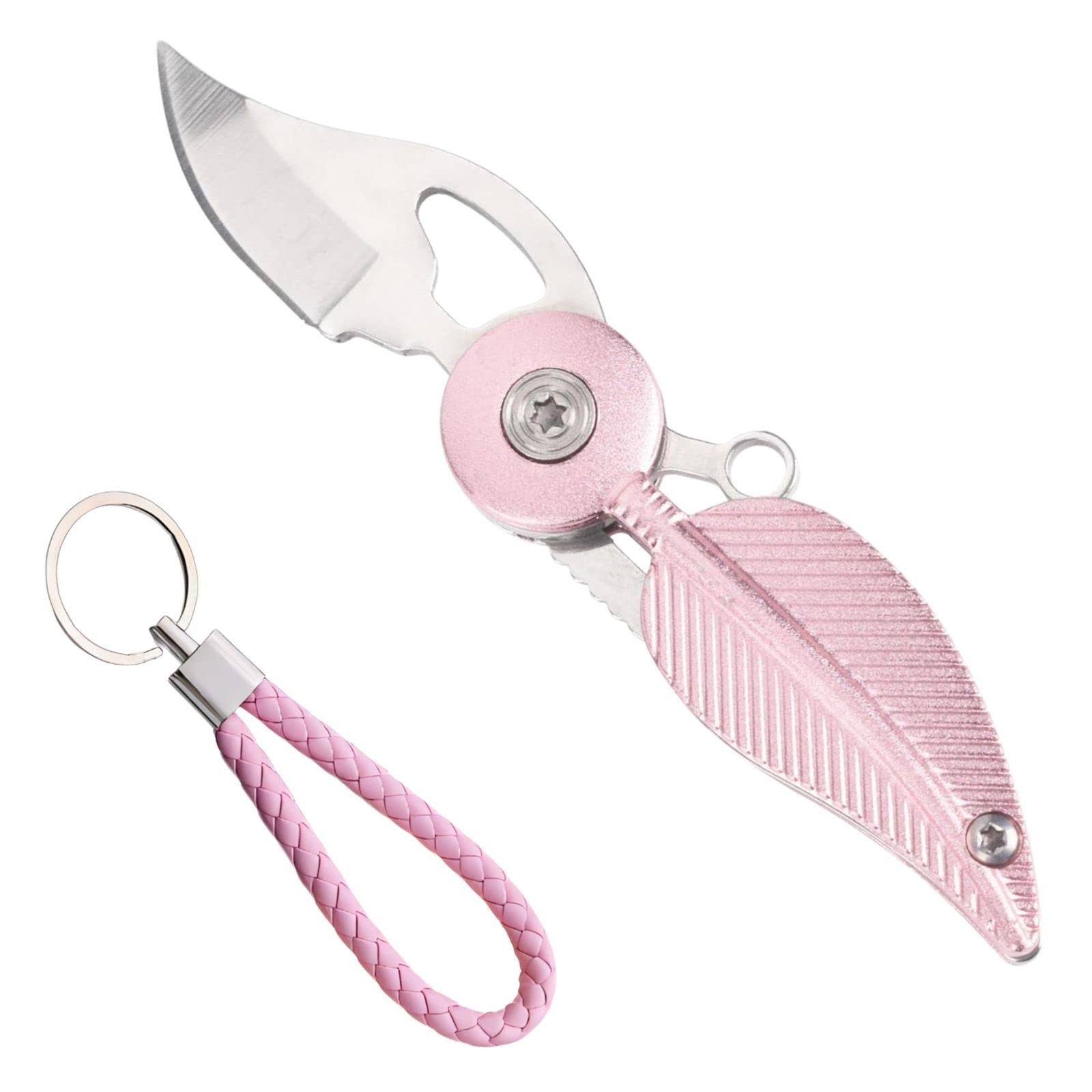 SWBIYING Pocket Knives & Folding Knives,Small Knife,Mini Pink