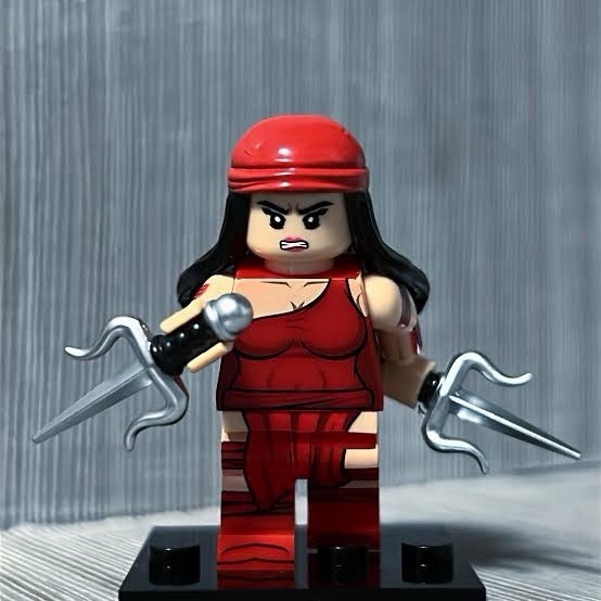 LEGO Marvel Elektra Daredevil Custom Minifigure
