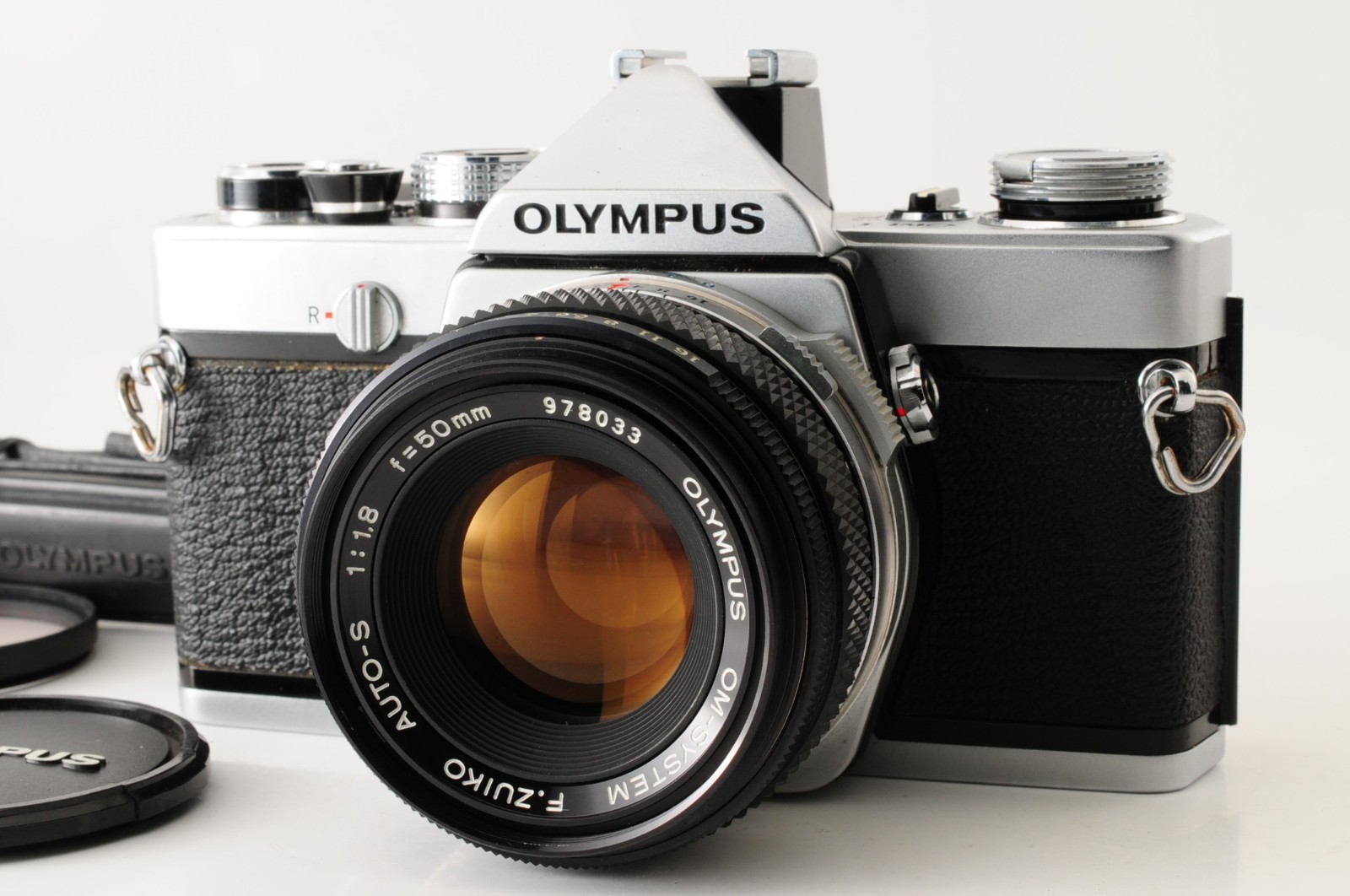 [NEAR MINT] Olympus OM-1 SLR Film Camera F.Zuiko AUTO-S 50mm F1.8 Lens JAPAN