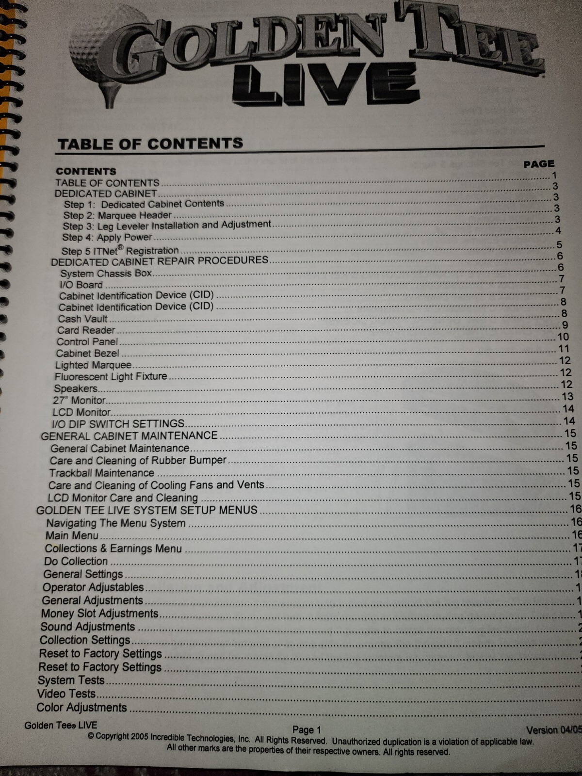 Golden Tee 97 Manuals Pete Jacobson Arcade