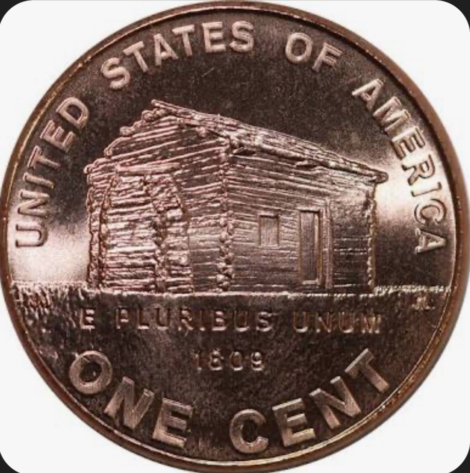 2009 P And D Lincoln Penny Early Childhood Log Cabin Two (2) Coin Set UNC 1 Cent