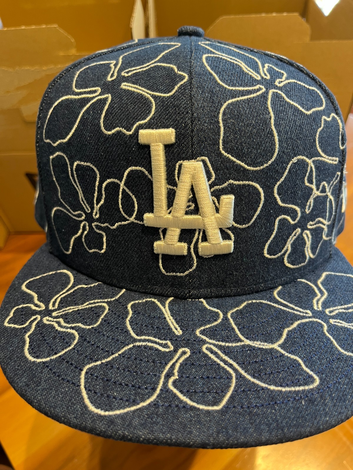 NEW ERA 59FIFTY Floral Denim Los Angeles Dodgers Denim 15146293