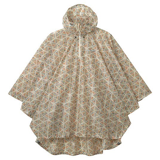 (ASK Availability first) Montbell Printed Trekking Rain Poncho from Japan