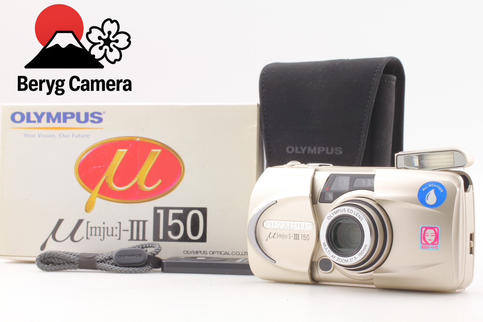 [Unused in Box] Olympus μ mju III 150 Point&Shoot 35mm Film Camera From JAPAN