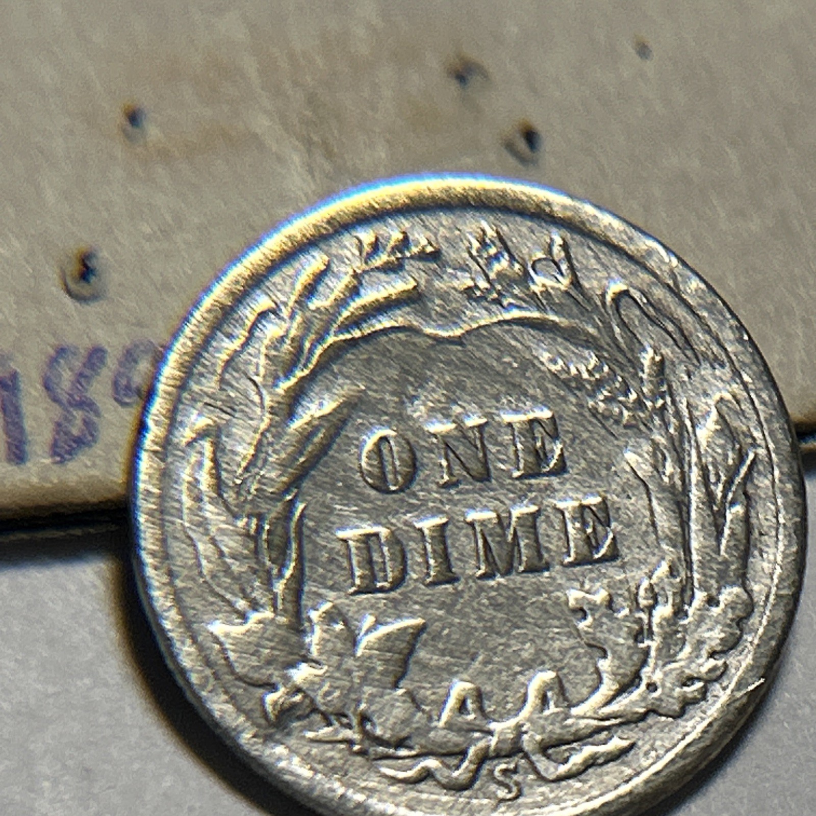 1913-S Barber Dime 10C Silver