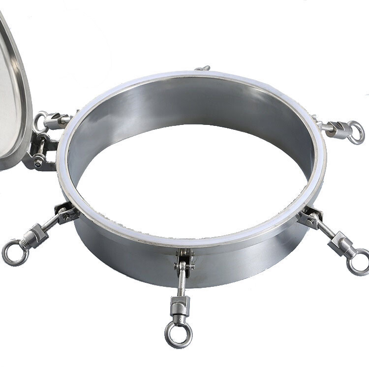 450mm Pressure Circular Manhole Tank Round Manway Cover Tank Sanitary Manway MW#