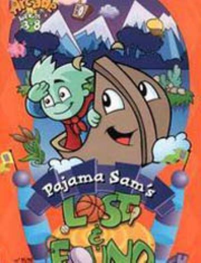 Pajama Sams Lost & Found PC MAC CD children clean messy room collect puzzle game