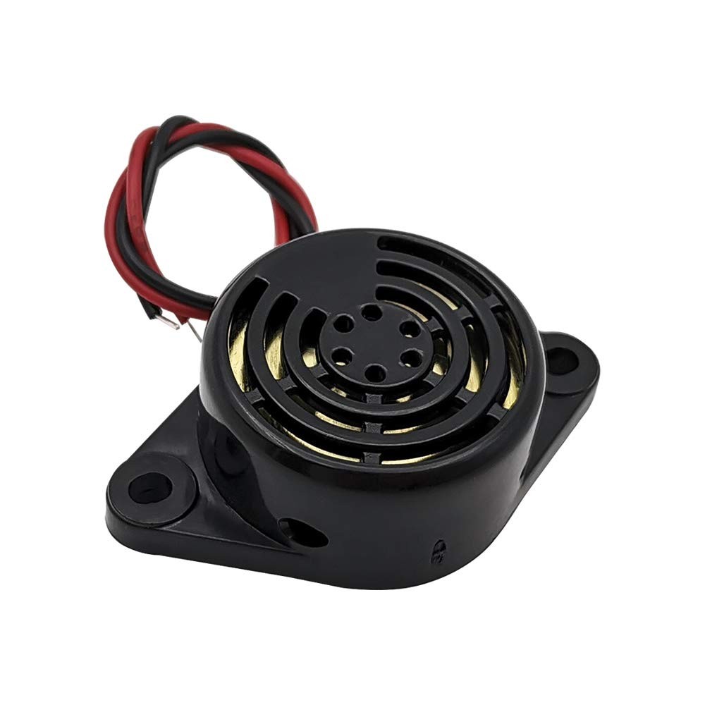 WEICHUANG 3PCS DC 3-24V 90dB Active Piezo Electronic Buzzer Beep Tone black
