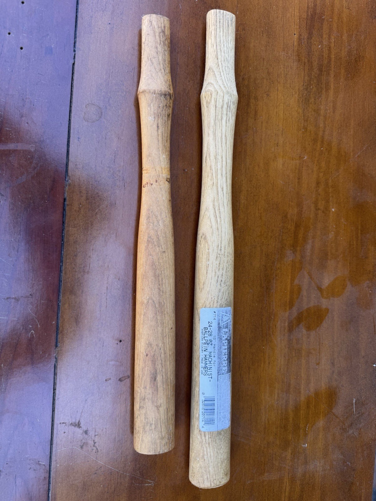 Hickory Wood Handles Lot Of 2