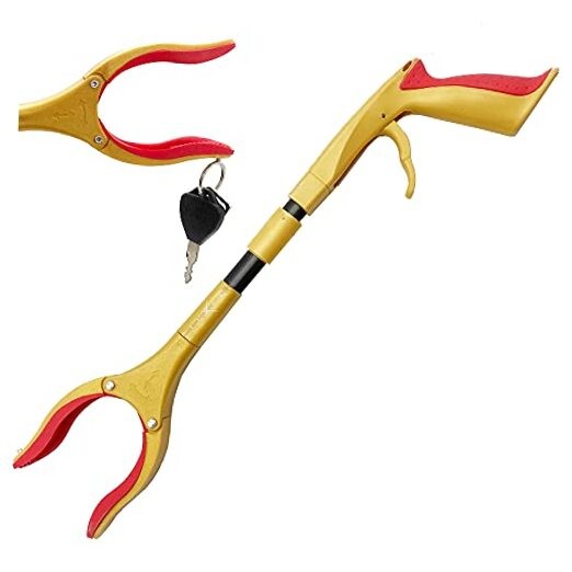 Grabber Reacher Tool - Latest Version  19 Inch Gold&Black, Foldable Pick Up