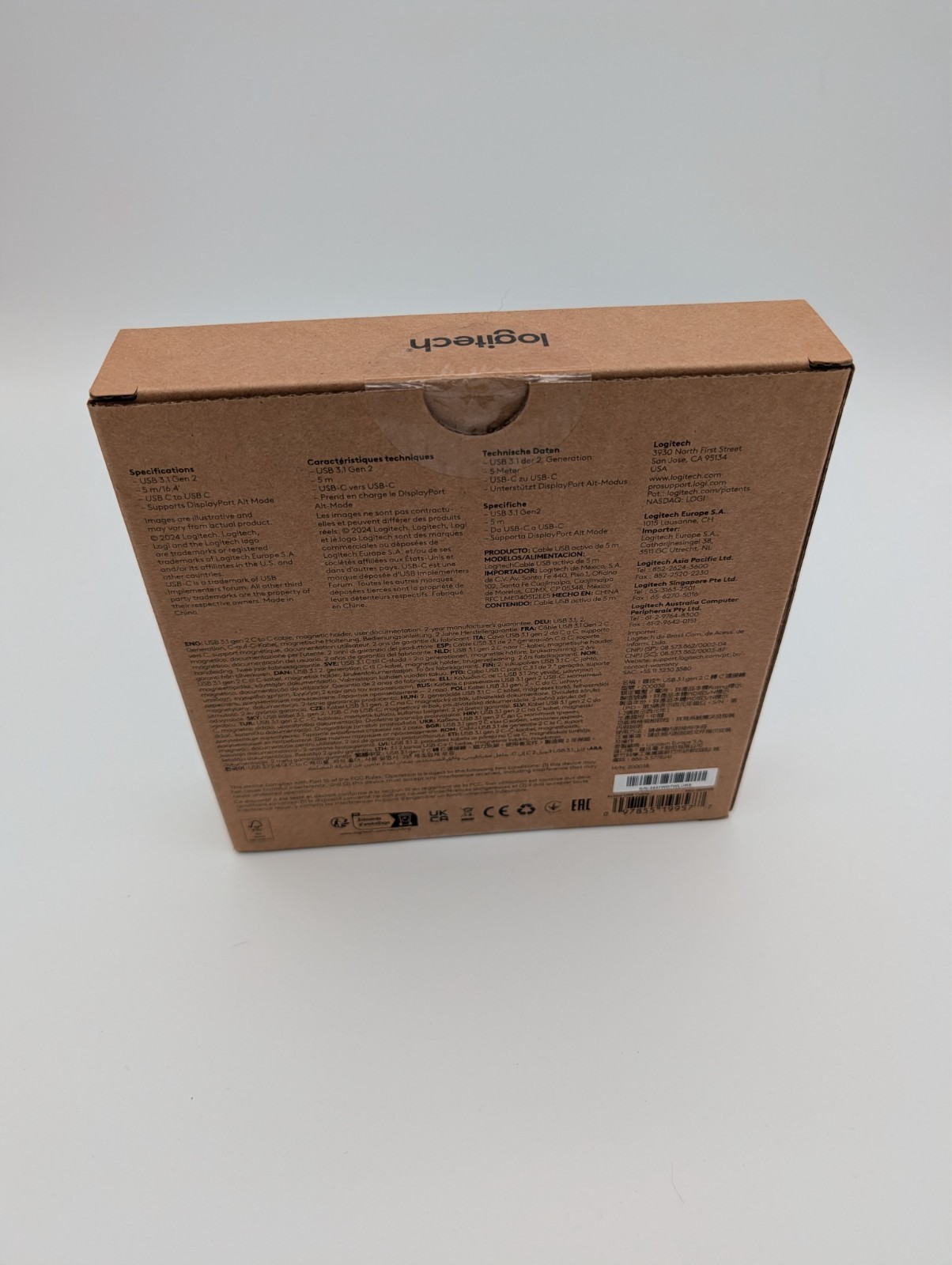 Logitech Active USB Cable | Single-Cable BYOD Connection NEW