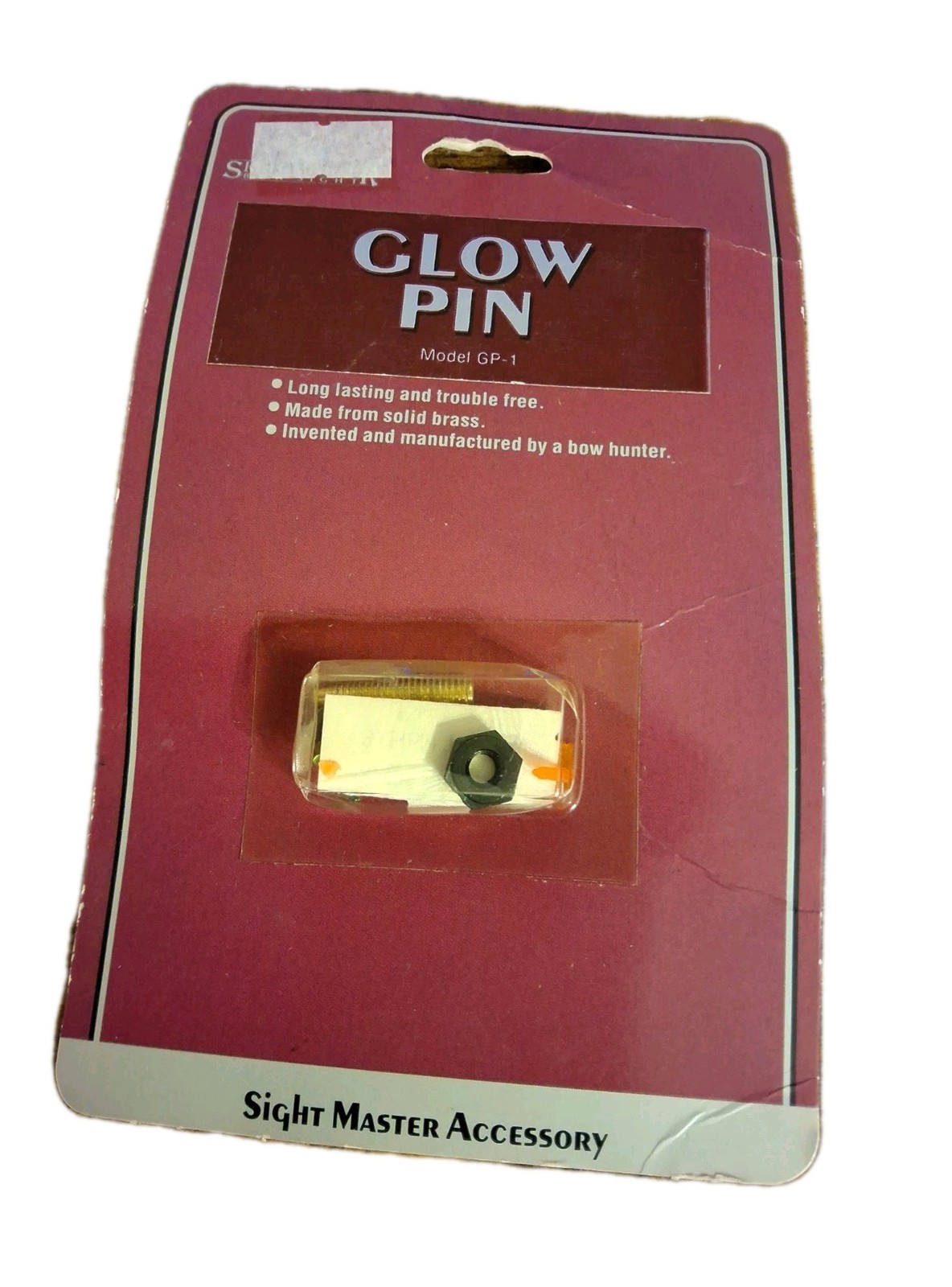 Sight Master GP-1 Glow Pin Long Lasting And Trouble Free Made From Solid Brass