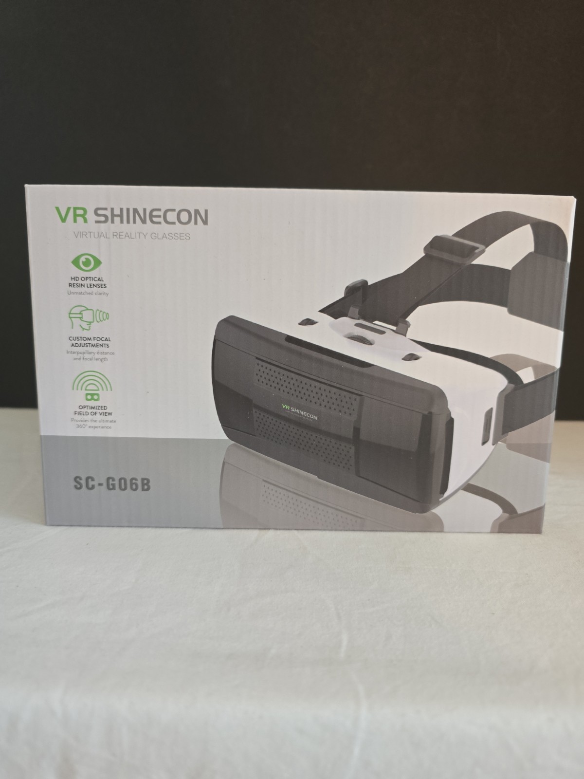 VR Shinecon Virtual Reality Glasses SC-G06B HD Optical Resin Lenses