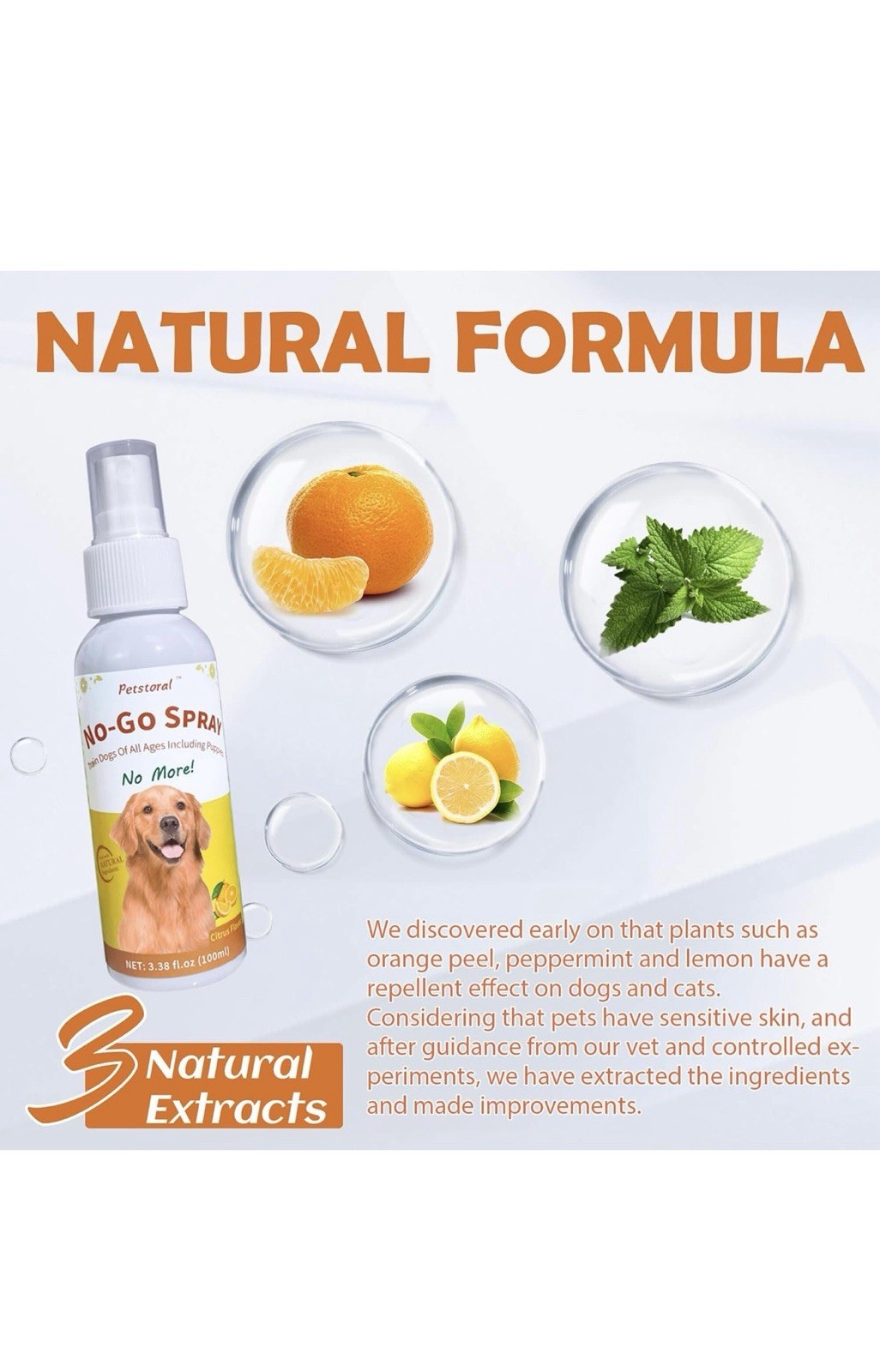 Petstoral Pet No-Go & Puppy Potty Training Spray 3.38 Fl Oz/100ml Kit