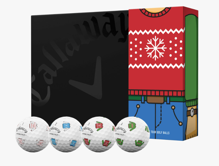 Callaway UGLY SWEATER HOLIDAY Limited Edition Chrome Tour Golf Balls