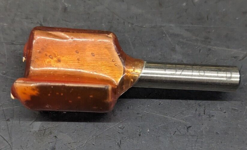 WKW Straight Router Bit 13/16" CD 1/4" SH HSS 60074 Double Flute USA