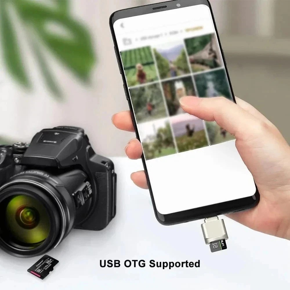 Type C To Micro SD TF Card Reader OTG USB Adapter Converter For Samsung Phone
