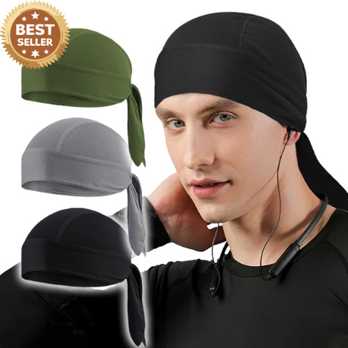 Motorcycle Wrap Biker Du Do Black Bandana Paisley Doo Rag Head Skull Cap Durag