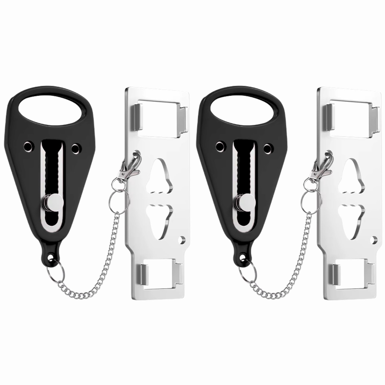 Portable Door Lock 2 Pack for Travel – Hotel Door Locks for Travelers – Door ...