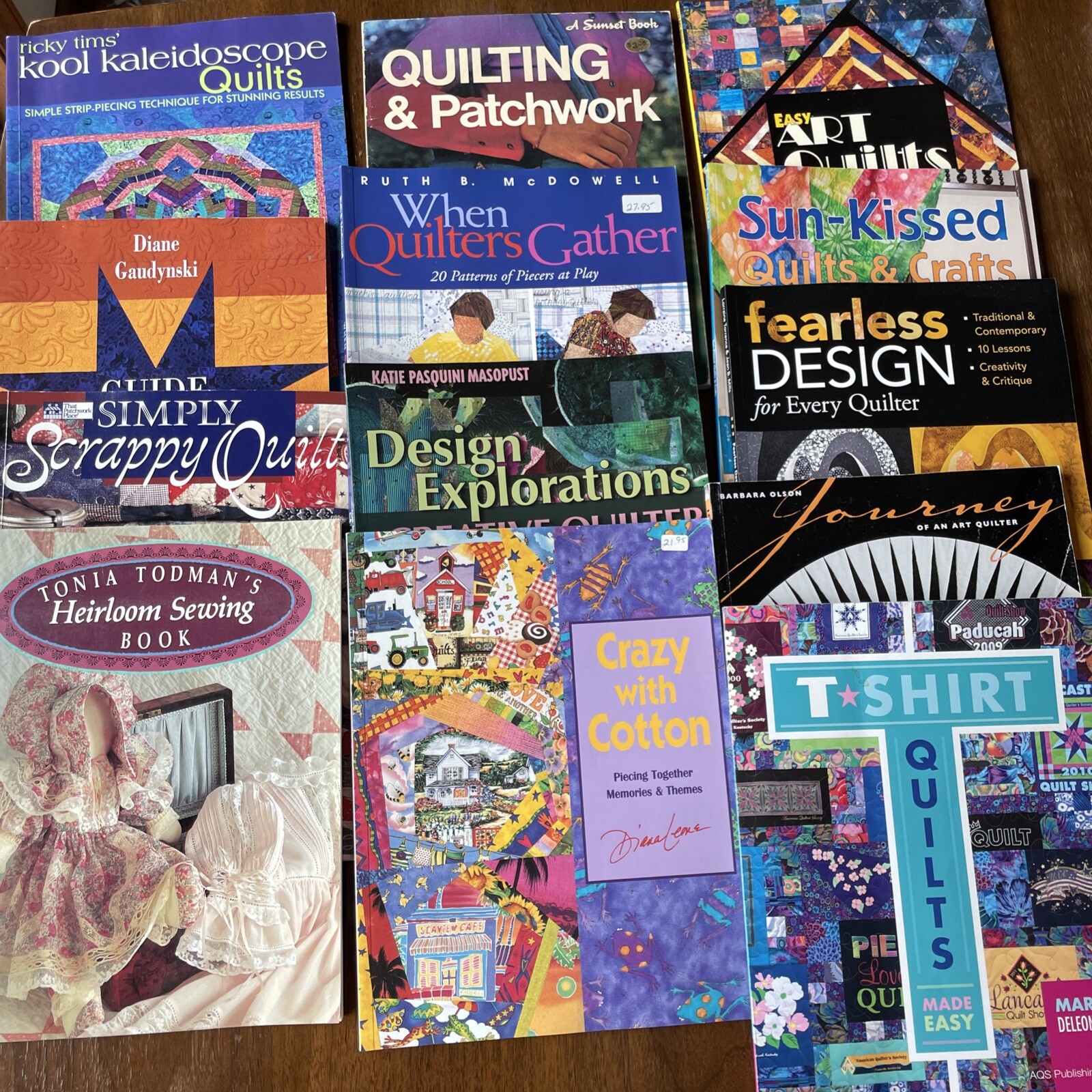 Quilting Book Lot Of 11 Patterns Technique Tshirts Designs Patchwork Crafts