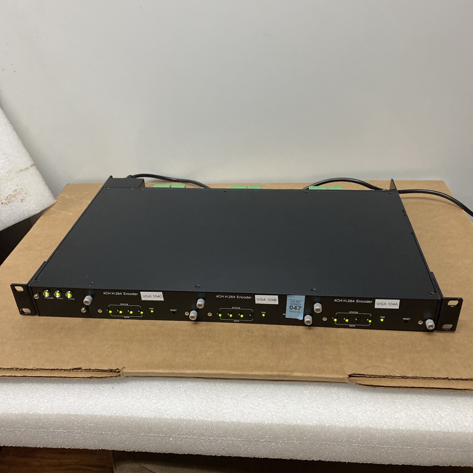 AMAG Visualizer 12 Channel 1U Modular Video Encoder EN-7912-A