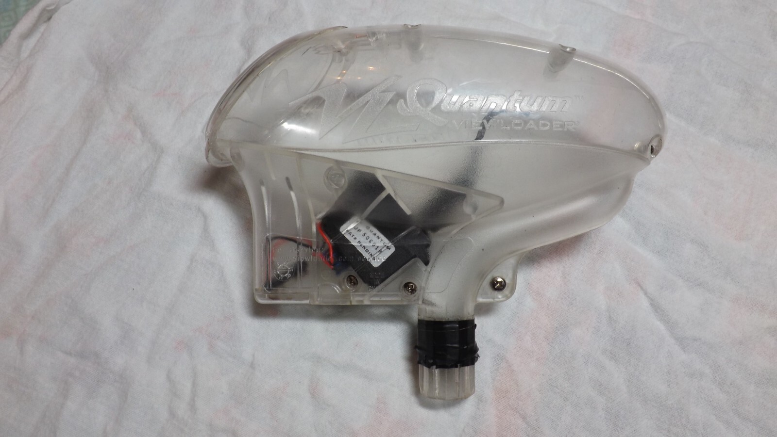 CLEAR VL VIEWLOADER QUANTUM ELECTRONIC MOTORIZED PAINTBALL LOADER HOPPER -TESTED