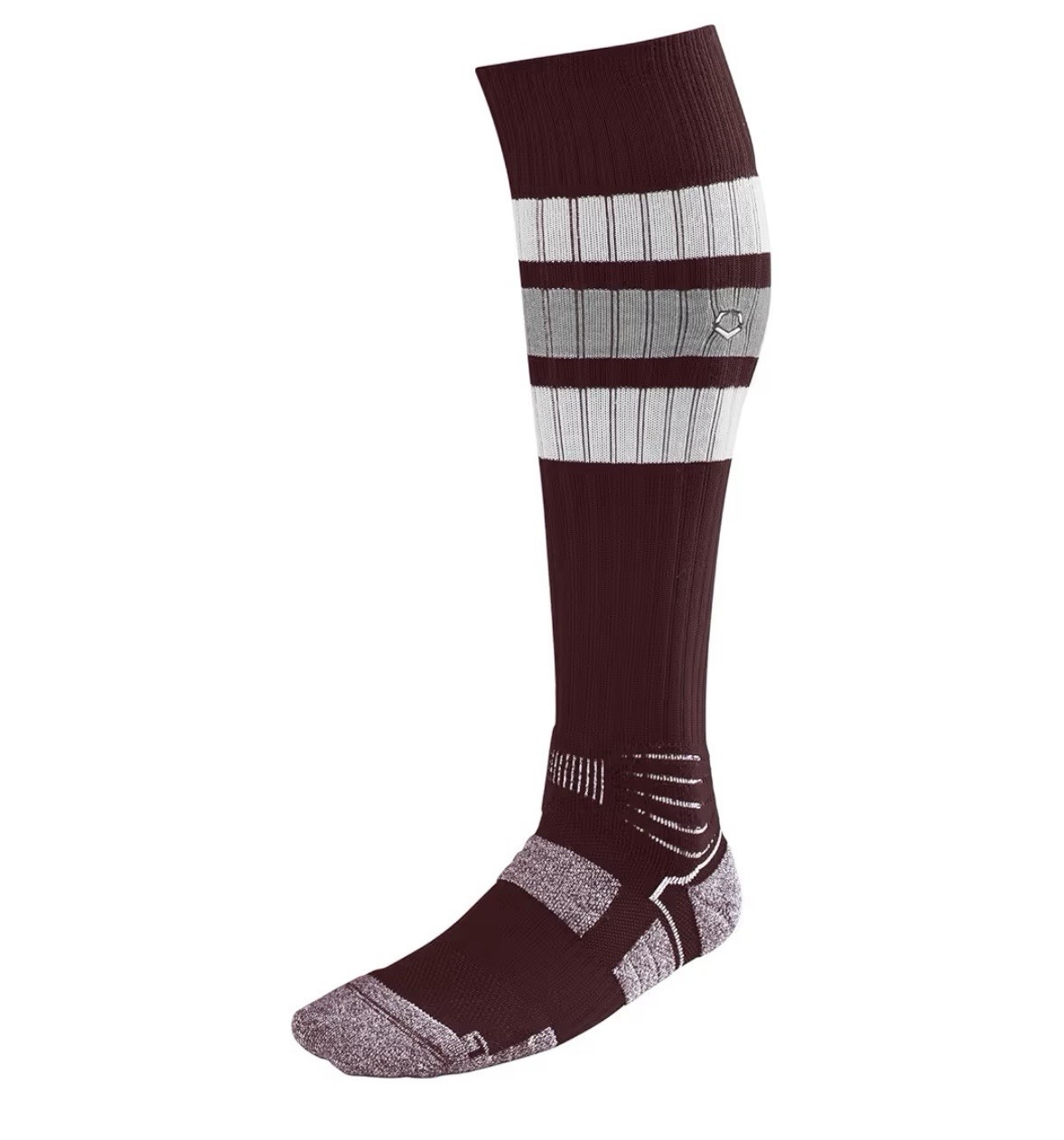 Evoshield Striped Baseball & Softball Game Socks WB60105 Size Small, Pair
