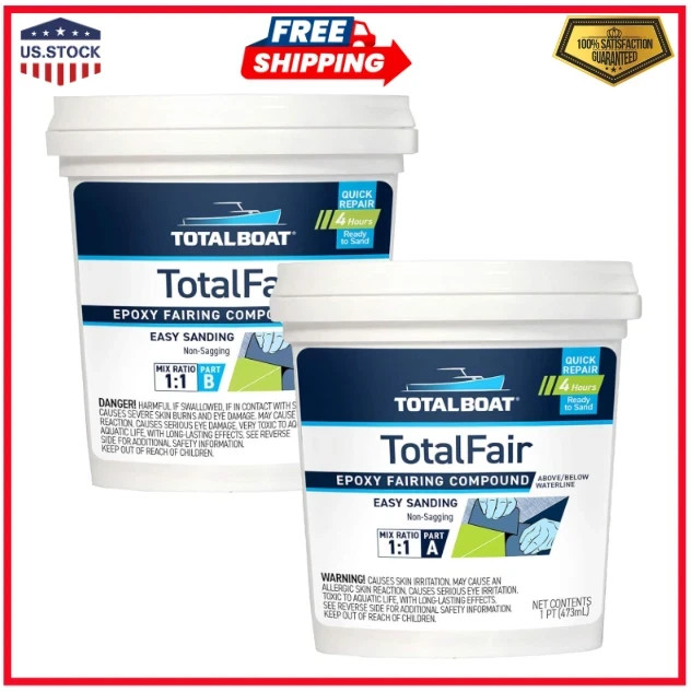 -434282 Totalfair Marine Epoxy Fairing Compound for Fiberglass, Wood, Aluminum a