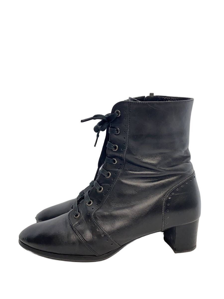 Regal Lace-Up Boots/24Cm/Black/Leather/Side Zip/Scratch/Regal 3544
