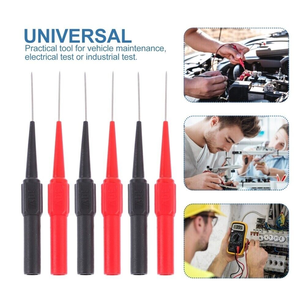 6pcs Test Pin Back Probe Kit Wire Probe Back Probe Kit Automotive