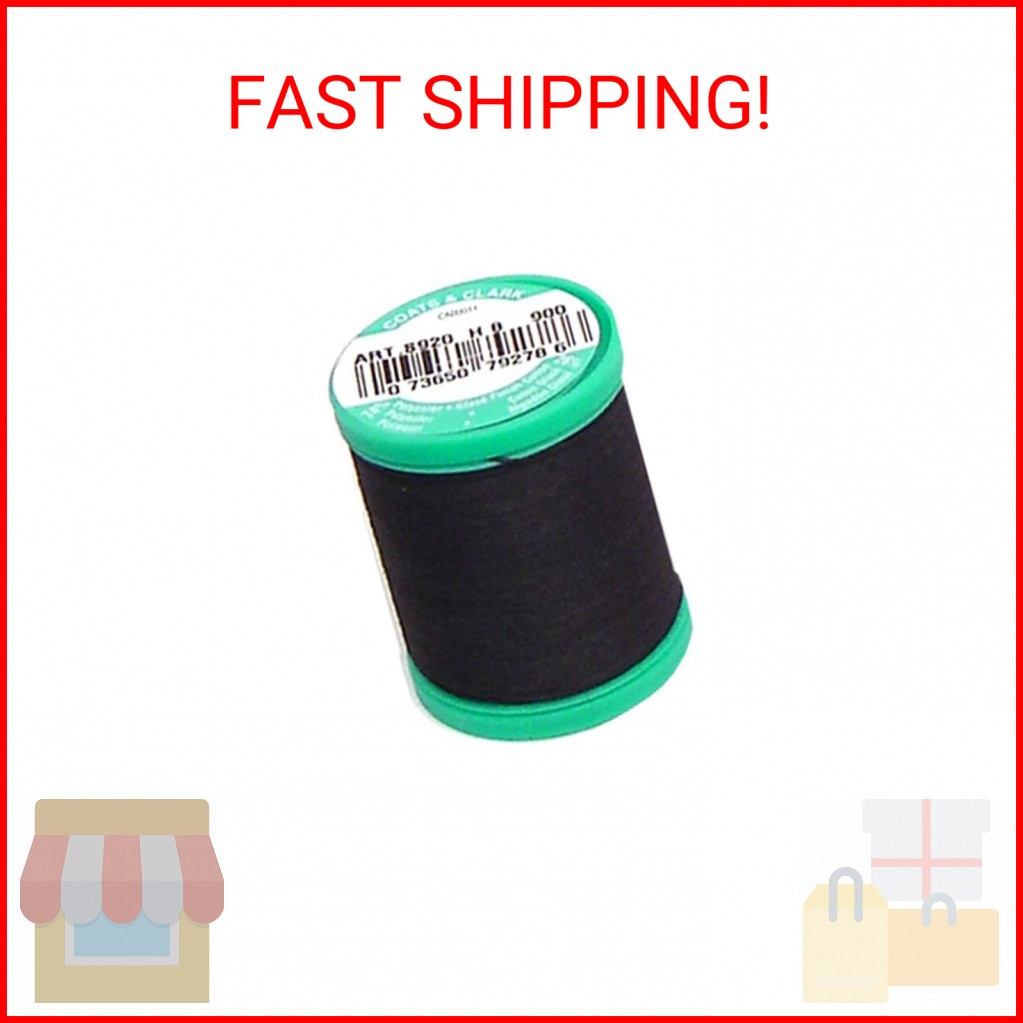 Dual Duty Plus Button Thread 50yds - Black